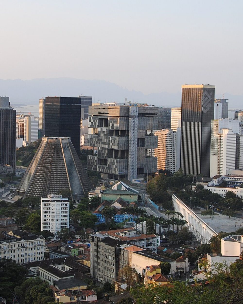 Vista do Centro do Rio de Janeiro próximo à Rua das Marrecas